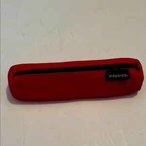 Viquel leather red pencil case